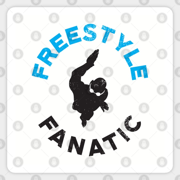 Freestyle Fanatic Swimmer Sticker by atomguy